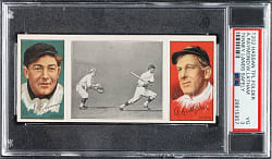 1912 T202 Hassan Triple Folder "Tenney Lands Safely" Raymond/Latham PSA VG 3