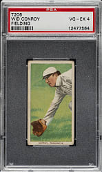 1909-1911 T206 White Border Wid Conroy Fielding PSA VG-EX 4