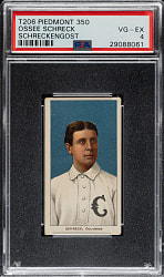 1909-1911 T206 White Border Ossee Schreck PSA VG-EX 4