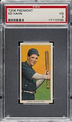 1909-1911 T206 White Border Ed Hahn PSA VG 3