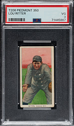 1909-1911 T206 White Border Lou Ritter PSA VG 3