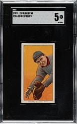 1909-1911 T206 White Border Eddie Phelps SGC EX 5 - Polar Bear Back