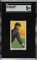 1909-1911 T206 White Border Frank Owen SGC EX 5