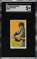 1909-1911 T206 White Border Lefty Leifield Batting SGC EX 5