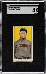 1909-1911 T206 White Border George Gibson SGC VG/EX 4