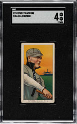 1909-1911 T206 White Border Del Howard SGC VG/EX 4