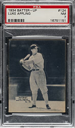 1934-1936 R318 Batter-Up #124 Luke Appling PSA NM 7