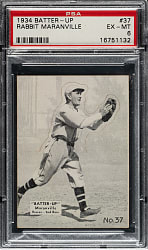 1934-1936 R318 Batter-Up #37 Rabbit Maranville PSA EX-MT 6