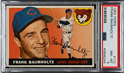 1955 Topps #172 Frank Baumholtz PSA NM-MT 8