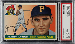 1955 Topps #142 Jerry Lynch PSA NM-MT 8