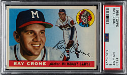 1955 Topps #149 Ray Crone PSA NM-MT 8