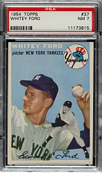 1954 Topps #37 Whitey Ford PSA NM 7