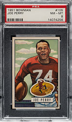 1951 Bowman Football #105 Joe Perry PSA NM-MT 8