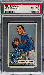 1951 Bowman Football #14 Robert Williams PSA NM-MT 8