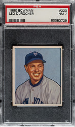 1950 Bowman #220 Leo Durocher PSA NM 7