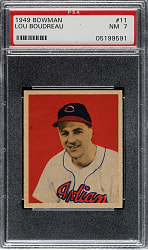 1949 Bowman #11 Lou Boudreau PSA NM 7