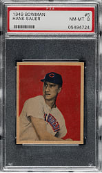 1949 Bowman #5 Hank Sauer PSA NM-MT 8