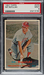 1957 Topps #245 Rip Repulski PSA MINT 9