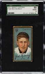 1911 T205 Gold Border Jack Murray SGC VG/EX 50