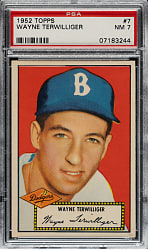 1952 Topps #7 Wayne Terwilliger PSA NM 7