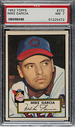 1952 Topps #272 Mike Garcia PSA NM 7