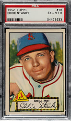 1952 Topps #76 Eddie Stanky PSA EX-MT 6