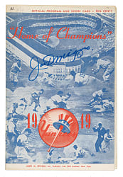 1949 New York Yankees (vs. Chicago White Sox) Program Signed by Joe DiMaggio - JSA
