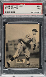 1934-1936 R318 Batter-Up #88 Cy Blanton PSA NM 7