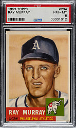 1953 Topps #234 Ray Murray PSA NM-MT 8