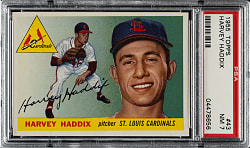 1955 Topps #43 Harvey Haddix PSA NM 7