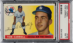 1955 Topps #158 Tom Carroll PSA NM 7