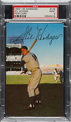 1953-1955 Dormand Postcard Gil Hodges PSA MINT 9