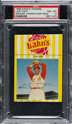 1968 Kahn's Wieners Luis Tiant PSA NM-MT 8