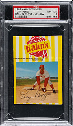 1968 Kahn's Wieners Tony Perez Yellow PSA NM-MT 8