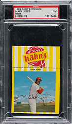 1968 Kahn's Wieners Mack Jones PSA NM 7
