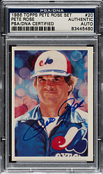 Signed 1986 Topps Pete Rose Set #20 Pete Rose - PSA/DNA