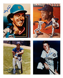 1960s to 1980s New York Mets Signed Photograph Collection (91) Including Ashburn, Berra, Carter, Gooden, and Strawberry