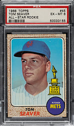 1968 Topps #45 Tom Seaver PSA EX-MT 6