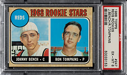 1968 Topps #247 Johnny Bench Rookie PSA EX-MT 6