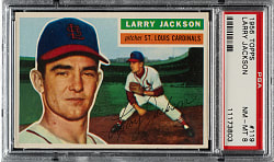 1956 Topps #119 Larry Jackson Gray Back PSA NM-MT 8
