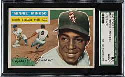 1956 Topps #125 Minnie Minoso Gray Back SGC NM/MT 88