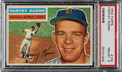 1956 Topps #155 Harvey Kuenn Gray Back PSA NM-MT 8