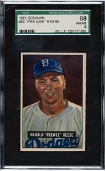 1951 Bowman #80 Pee Wee Reese SGC NM/MT 88