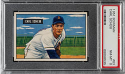 1951 Bowman #83 Carl Scheib PSA NM-MT 8