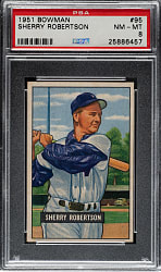1951 Bowman #95 Sherry Robertson PSA NM-MT 8