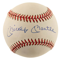Mickey Mantle Single-Signed Baseball PSA/DNA NM-MT 8