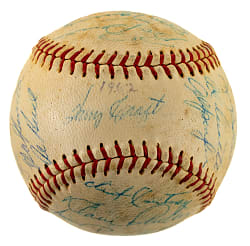 1962 Houston Colt 45's Inaugural Season Team-Signed Baseball - JSA