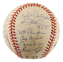 1993 Florida Marlins Inaugural Season Team-Signed Baseball with Trevor Hoffman