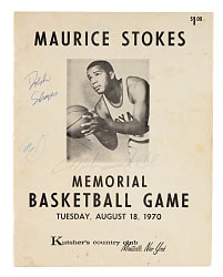 1970 Muhammad Ali Signed Memorial Basketball Game Program - JSA