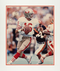 Football Signed Photographs and First-Day Cover Collection (8) Including Sayers, Montana, and Elway